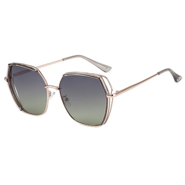 Sončna očala Techsuit "Polarized 9768" s polarizacijo, UV zaščito in kovinskim okvirjem - zelena