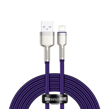 Polnilni in podatkovni USB-A v Lightning kabel Baseus "Cafule Series Metal" - 480Mbps - 2m - purple