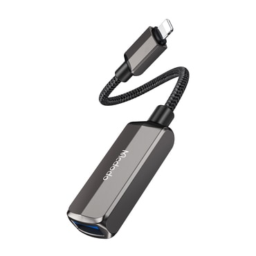 Lightning v USB-A OTG adapter Mcdodo "CA-2690" 2.4A - dark grey