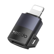 USB-C v Lightning OTG adapter Yesido "GS27" 27W, 480Mbps - siv