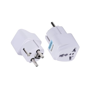 Potovalni adapter Techsuit "C524" UK/US/AU v EU, 10A, 250V - bel