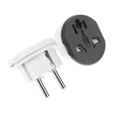 Potovalni adapter Techsuit "C529" UK/US/AU v EU, 16A, 250V - bel
