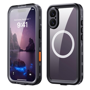Vodoodporen ovitek ShellBox "WaterProof" za iPhone 17 z IP68 za spuste do 1.5m globine - črn