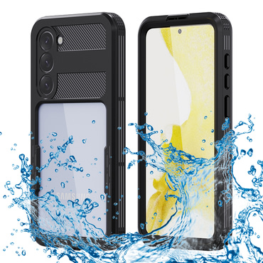 Vodoodporen ovitek ShellBox "WaterProof" za Samsung Galaxy S23 Plus z IP68 za spuste do 1.5m globine - črn