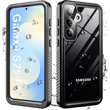 Vodoodporen ovitek ShellBox "WaterProof" za Samsung Galaxy S25 FE z IP68 za spuste do 1.5m globine - črn
