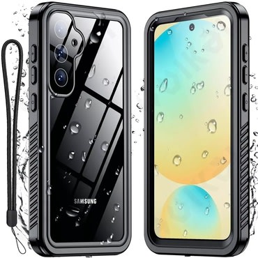 Vodoodporen ovitek ShellBox "WaterProof" za Samsung Galaxy S25 Plus z IP68 za spuste do 1.5m globine - črn
