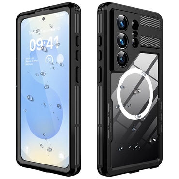 Vodoodporen ovitek ShellBox "WaterProof" za Samsung Galaxy S26 Ultra z IP68 za spuste do 1.5m globine - črn