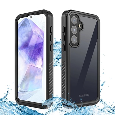 Vodoodporen ovitek ShellBox "WaterProof" za Samsung Galaxy A55 z IP68 za spuste do 1.5m globine - črn