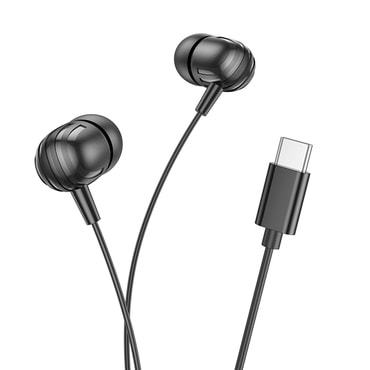 Slušalke Borofone "Delicious BM77" z mikrofonom, Hi-Fi zvokom, USB-C, 1.2m - črne
