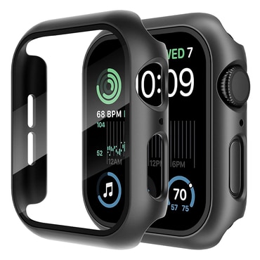 Ovitek z zaščito zaslona Techsuit "Defense360 Pro" za Apple Watch 4 / 5 / 6 / SE 40mm - črn