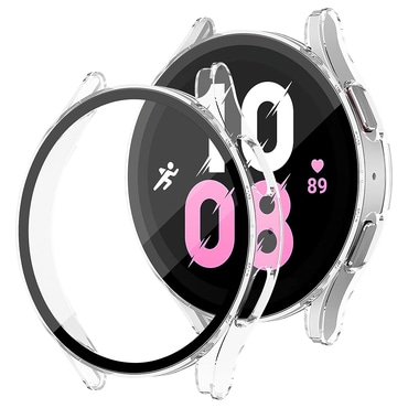 Ovitek z zaščito zaslona Techsuit "Defense360 Pro" za Samsung Galaxy Watch4 / 5 (44mm) - prozoren