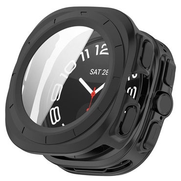 Ovitek z zaščito zaslona Techsuit "Defense360 Pro" za Samsung Galaxy Watch Ultra (47mm) - črn