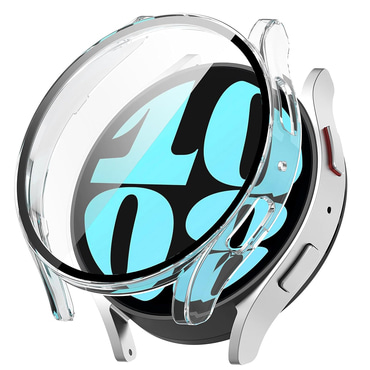 Ovitek z zaščito zaslona Techsuit "Defense360 Pro" za Samsung Galaxy Watch6 (44mm) - prozoren