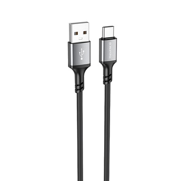 Polnilni in podatkovni USB-A v USB-C kabel Borofone "BX83" - 3A - 1m - črn