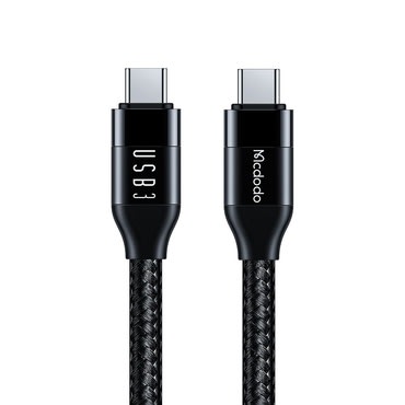 Polnilni in podatkovni 100W USB-C v USB-C kabel Mcdodo "CA-7132" - 10Gb/s - 4K pri 60Hz - 5A - 1.2m - black