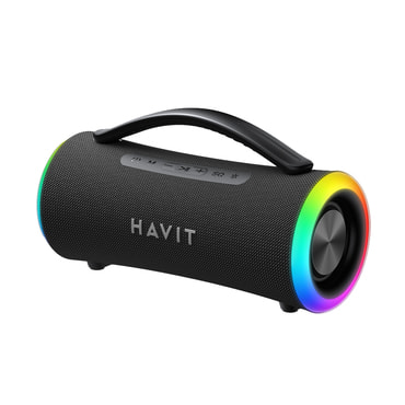 Bluetooth zvočnik Havit "SK834BT" Bluetooth 5.3, TWS, TF, FM, USB, RGB luči, IPX6, 4000mAh - black