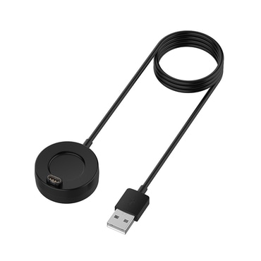 Polnilec za pametno uro Techsuit "TGC4" za Garmin Fenix 5/5 Plus/6/6X/7X, 5W, 1m z namiznim držalom - črn
