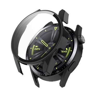 Ovitek z zaščito zaslona Techsuit "Defense360 Pro" za Huawei Watch GT 3 (42mm) - črn