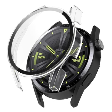 Ovitek z zaščito zaslona Techsuit "Defense360 Pro" za Huawei Watch GT 3 (46mm) - prozoren