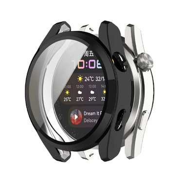 Ovitek z zaščito zaslona Techsuit "Defense360 Pro" za Huawei Watch 3 - črn