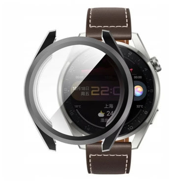 Ovitek z zaščito zaslona Techsuit "Defense360 Pro" za Huawei Watch 3 Pro - črn