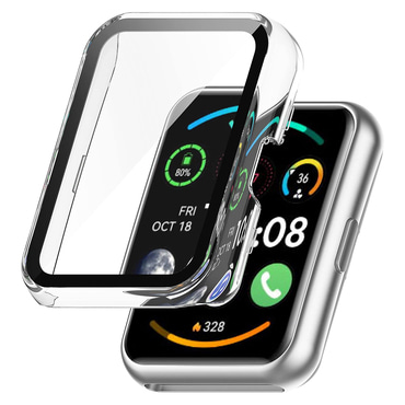 Ovitek z zaščito zaslona Techsuit "Defense360 Pro" za Huawei Watch Fit 2 - prozoren