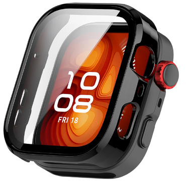 Ovitek z zaščito zaslona Techsuit "Defense360 Pro" za Huawei Watch Fit 4 Pro - črn