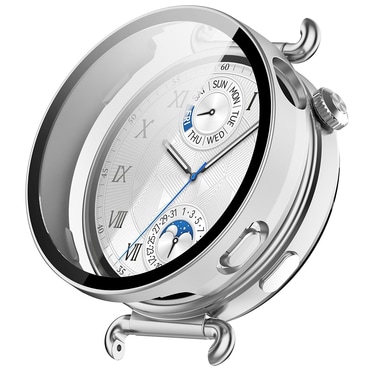 Ovitek z zaščito zaslona Techsuit "Defense360 Pro" za Huawei Watch GT 6 41mm - srebrn