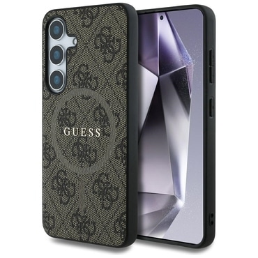 Ovitek Guess "4G Ring Classic Logo MagSafe" za Samsung Galaxy S25 Plus - brown