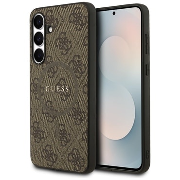 Ovitek Guess "4G Ring Classic Logo MagSafe" za Samsung Galaxy S25 FE - brown