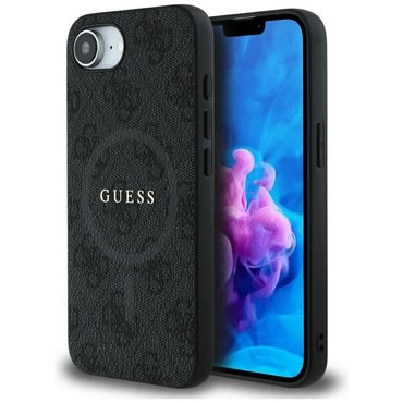 Ovitek Guess "4G Ring Classic Logo MagSafe" za iPhone 16e / iPhone 17e - black