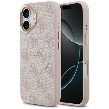 Ovitek Guess "Hardcase 4G Classic MagSafe" za iPhone 17 - pink