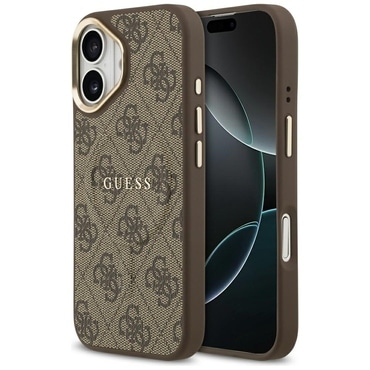 Ovitek Guess "Hardcase 4G Classic MagSafe" za iPhone 17 - brown