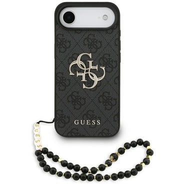 Ovitek Guess "Hardcase 4G Classic Logo with Strap"  za iPhone Air - black