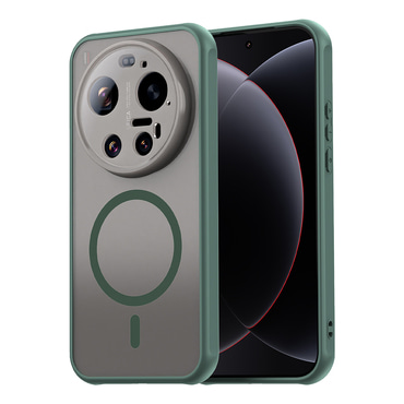 Hibridni ovitek "HaloFrost II MagSafe" za Xiaomi 17 Ultra - green