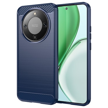 TPU gel ovitek "Brushed Carbon" za Honor Magic8 Lite - moder