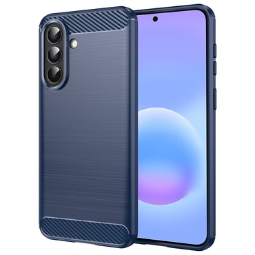 TPU gel ovitek "Brushed Carbon" za Samsung Galaxy A57 - moder