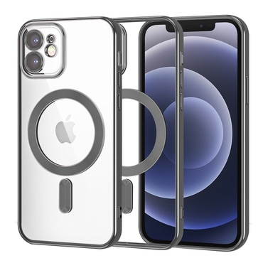 Ovitek Techsuit "Luxury Crystal MagSafe" za iPhone 12 - črn