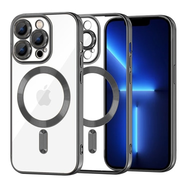 Ovitek Techsuit "Luxury Crystal MagSafe" za iPhone 13 Pro Max - črn