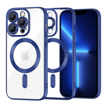 Ovitek Techsuit "Luxury Crystal MagSafe" za iPhone 13 Pro Max - temno moder