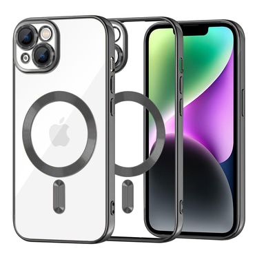 Ovitek Techsuit "Luxury Crystal MagSafe" za iPhone 14 - črn