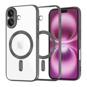 Ovitek Techsuit "Luxury Crystal MagSafe" za iPhone 16 Plus - črn