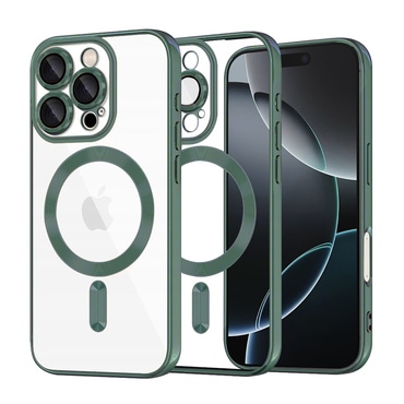 Ovitek Techsuit "Luxury Crystal MagSafe" za iPhone 16 Pro - temno zelen