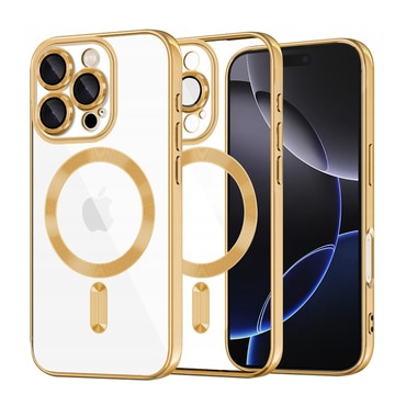 Ovitek Techsuit "Luxury Crystal MagSafe" za iPhone 16 Pro Max - zlat