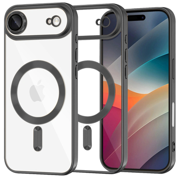 Ovitek Techsuit "Luxury Crystal MagSafe" za iPhone Air - črn