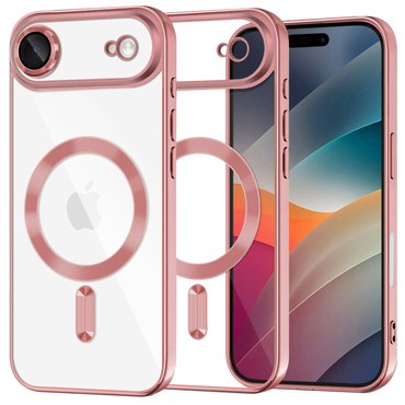 Ovitek Techsuit "Luxury Crystal MagSafe" za iPhone Air - roza