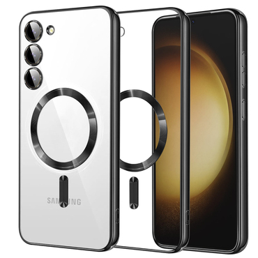 Ovitek Techsuit "Luxury Crystal MagSafe" za Samsung Galaxy S23 Plus - črn