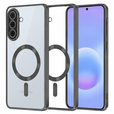 Ovitek Techsuit "Luxury Crystal MagSafe" za Samsung Galaxy A57 - črn