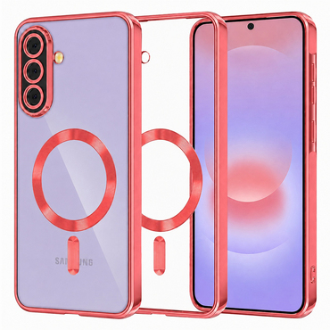Ovitek Techsuit "Luxury Crystal MagSafe" za Samsung Galaxy A37 - rdeč