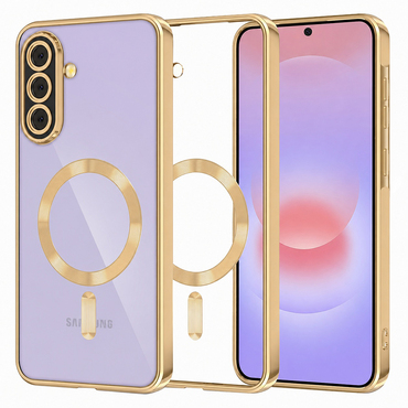 Ovitek Techsuit "Luxury Crystal MagSafe" za Samsung Galaxy A37 - zlat